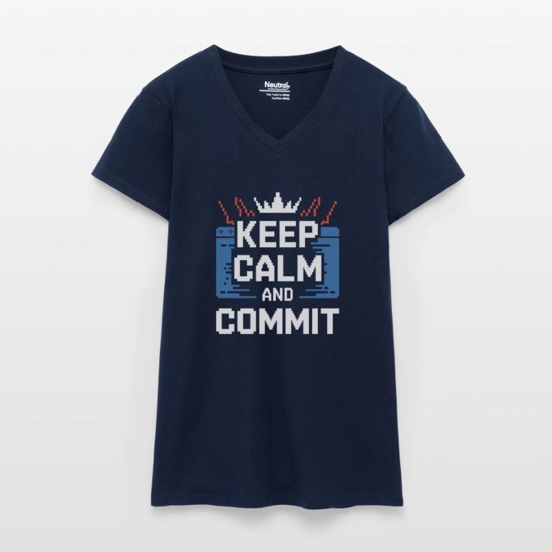 Coding Ninja Programmeur Débogage Master T-shirt bio col V Femme