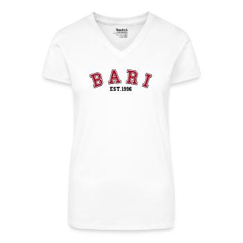 Bari Est 1996 - Organic Women's V-Neck T-Shirt - white - Front