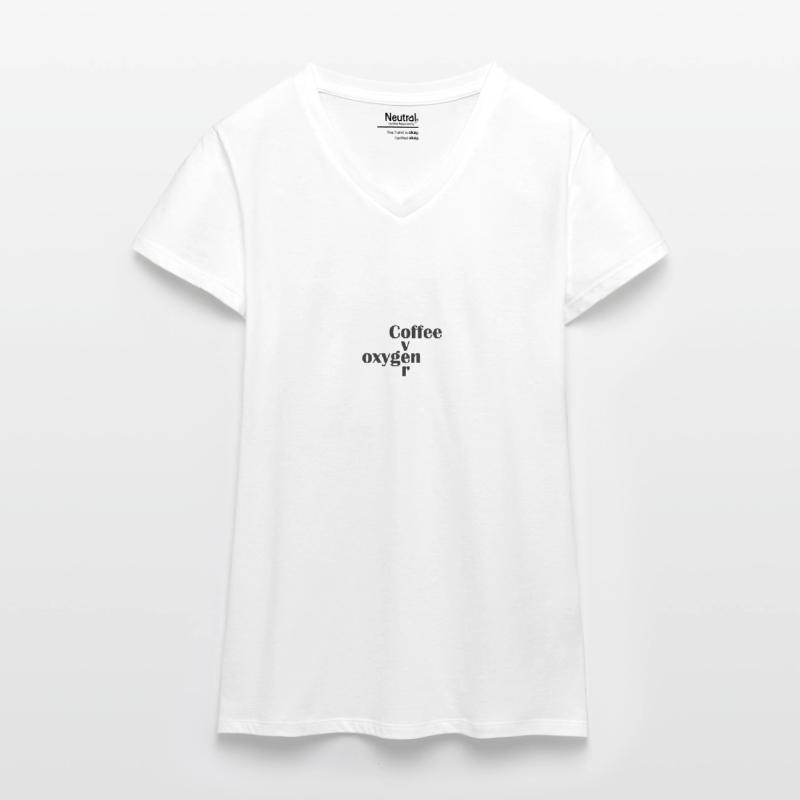Coffee over oxygen Organic Women's V-Neck T-Shirt