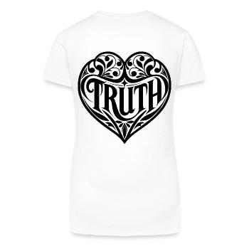 Truth Statement - Bio Frauen T-Shirt mit V-Ausschnitt - Weiß - Hinten