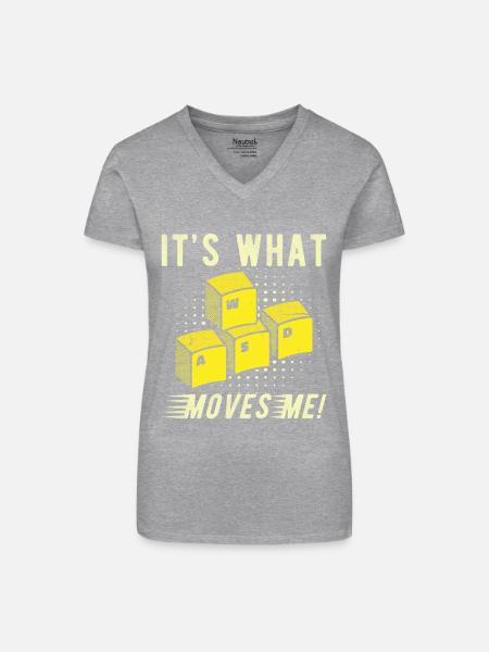 Gamer Geschenk Computer PC Gaming - Bio Frauen T-Shirt mit V-Ausschnitt - Grau meliert
