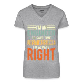 Techniker - Bio Frauen T-Shirt mit V-Ausschnitt - Schwarz - Vorne