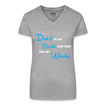 Hygiéniste dentaire Dentiste dentaire - T-shirt bio col V Femme - noir - Devant