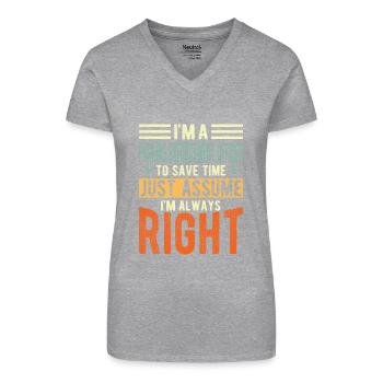 Park official - Organic Women's V-Neck T-Shirt - black - Front