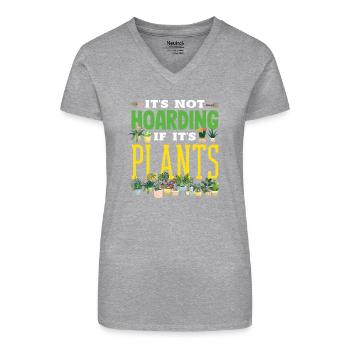 Garten- Und Pflanzenliebhaber Geschenke - Bio Frauen T-Shirt mit V-Ausschnitt - Schwarz - Vorne
