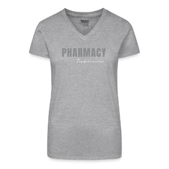 Pharmacy Technician RX Tech Squad Student - Organic Women's V-Neck T-Shirt - black - Front