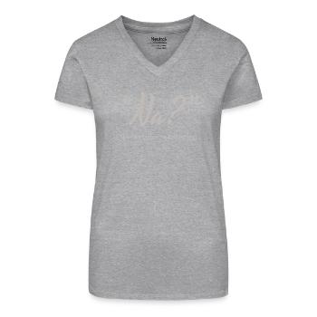 Demande en mariage de l’Allemagne du Nord ? Alors ? - T-shirt bio col V Femme - noir - Devant