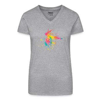 Poledance Bar Fitness Frauen Pole Dance - Bio Frauen T-Shirt mit V-Ausschnitt - Schwarz - Vorne