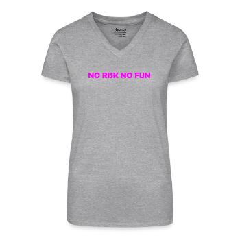 Humour - T-shirt bio col V Femme - noir - Devant