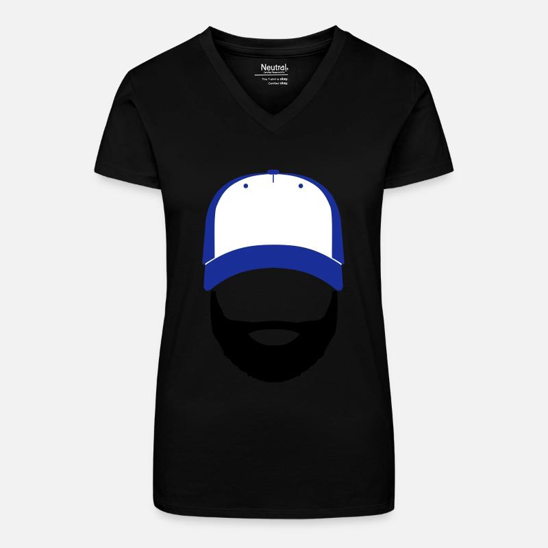 Bill Doe - Bio Frauen T-Shirt mit V-Ausschnitt - Schwarz