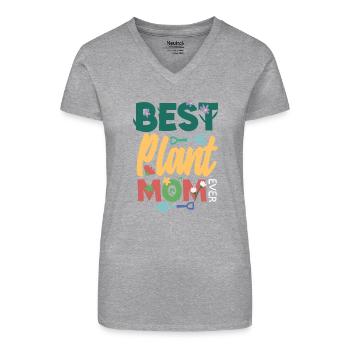 Garten- Und Pflanzenliebhaber Geschenke - Bio Frauen T-Shirt mit V-Ausschnitt - Schwarz - Vorne