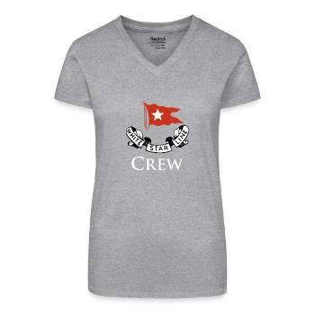 titanic hinten2017 - Bio Frauen T-Shirt mit V-Ausschnitt - Schwarz - Vorne