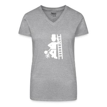 Schornsteinfeger - Bio Frauen T-Shirt mit V-Ausschnitt - Schwarz - Vorne