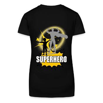 Super bébé - T-shirt bio col V Femme - noir - Dos