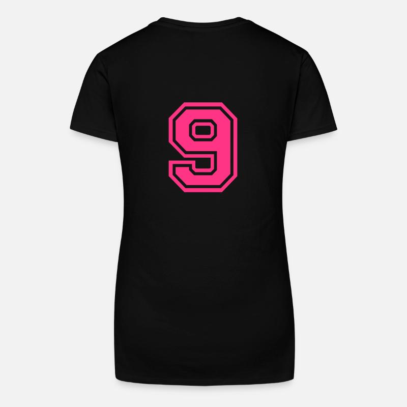 9 - Bio Frauen T-Shirt mit V-Ausschnitt - Schwarz