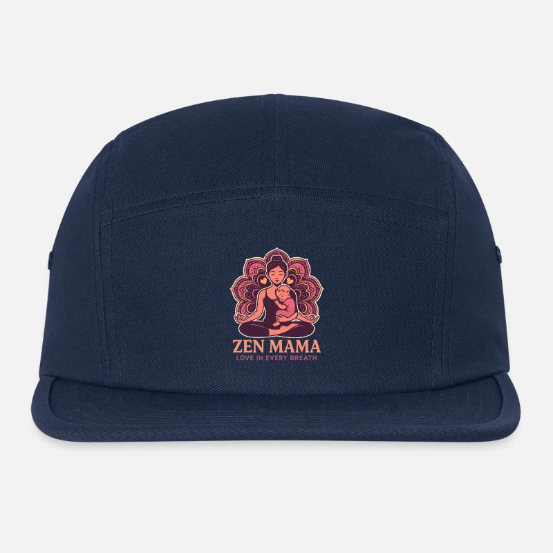 Zen-Mama Mandala - Gorra camper de lona - azul marino