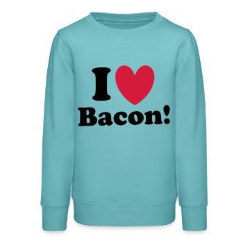 Bacon - Teenager Organic Sweatshirt Mini Changer von Stanley/Stella - Pastelltürkis - Vorne - AI Model Teenager Male light (155cm)