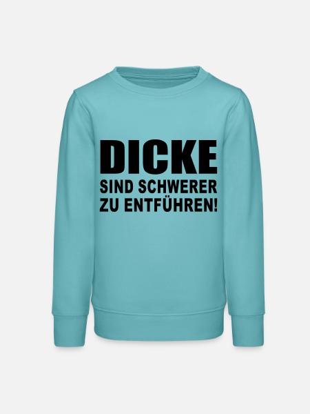 Dicke - Dick - Übergewicht - Teenager Organic Sweatshirt Mini Changer von Stanley/Stella - Pastelltürkis