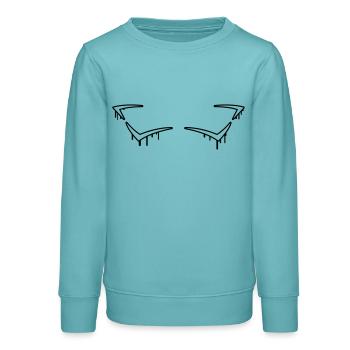 Graffiti Frame - Teenager Organic Sweatshirt Mini Changer von Stanley/Stella - Pastelltürkis - Vorne - AI Model Teenager Male light (155cm)