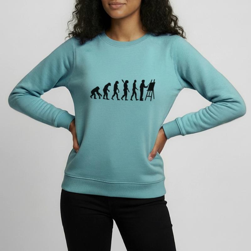 Evolution Painter Teens Organic Sweatshirt by Stanley/Stella