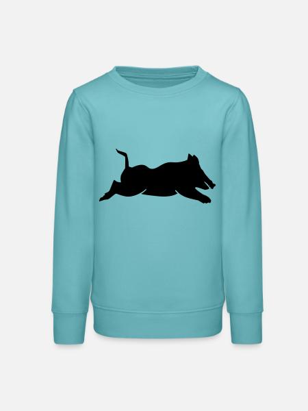 Wildschwein - Teenager Organic Sweatshirt Mini Changer von Stanley/Stella - Pastelltürkis