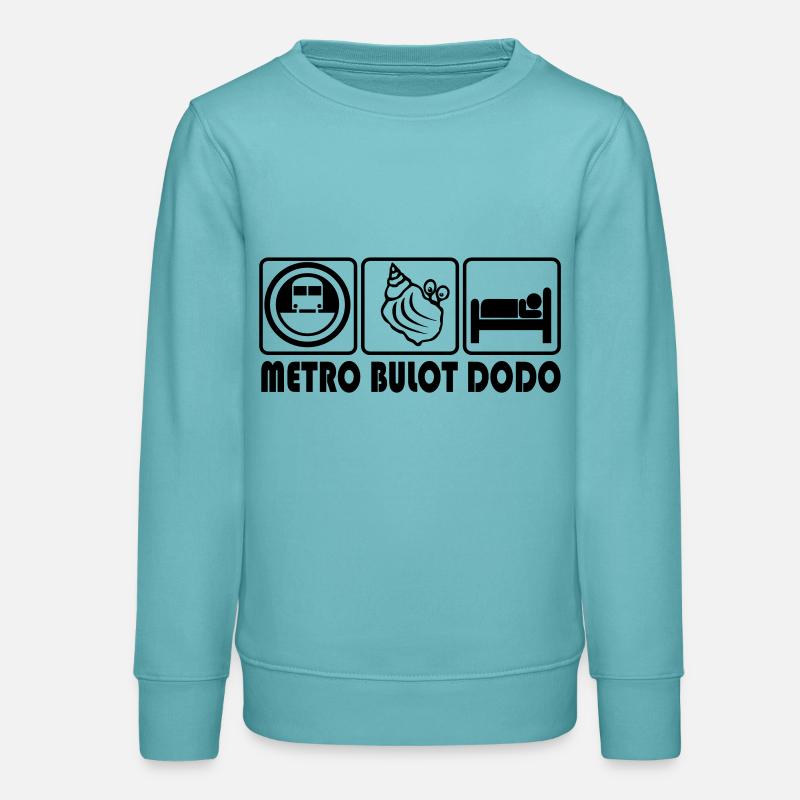 Metro whelk dodo - Teens Organic Sweatshirt by Stanley/Stella - pastel turquoise