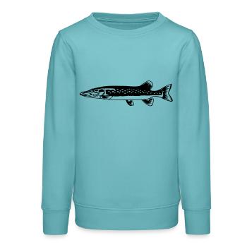 Hecht - Teenager Organic Sweatshirt Mini Changer von Stanley/Stella - Pastelltürkis - Vorne - AI Model Teenager Male light (155cm)