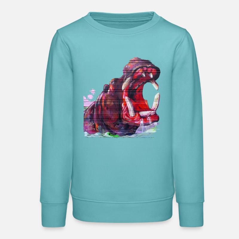 Highpopotamus - Sweat ado bio Stanley/Stella - turquoise pastel