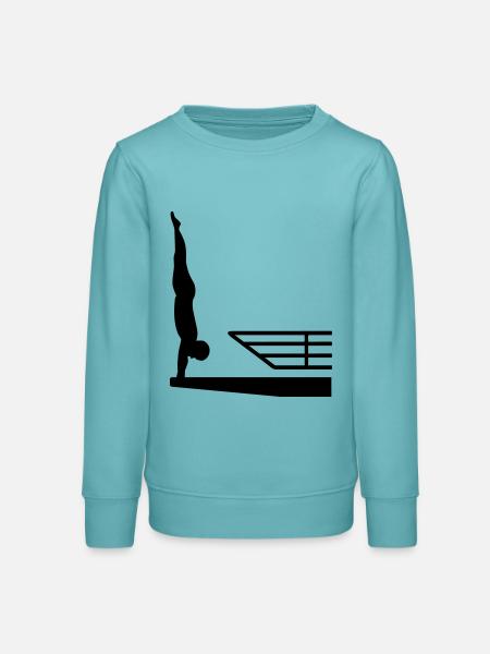 Turmspringen - Teenager Organic Sweatshirt Mini Changer von Stanley/Stella - Pastelltürkis