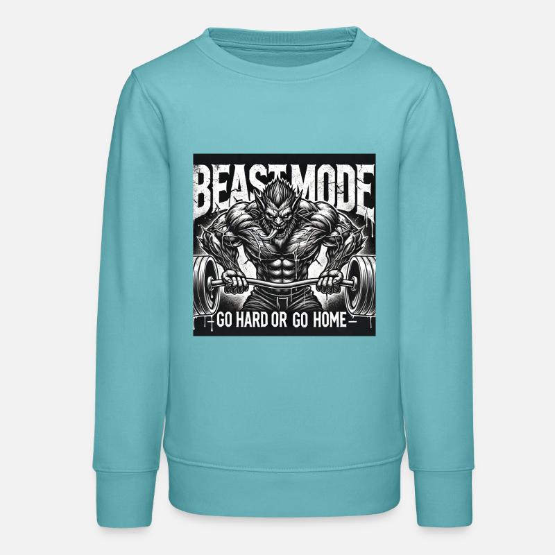 Mode logo - Sweat ado bio Stanley/Stella - turquoise pastel
