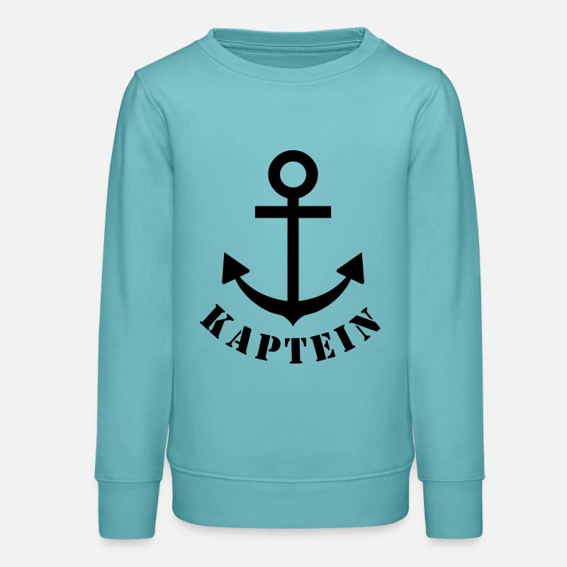kaptein - Teens Organic Sweatshirt by Stanley/Stella - pastel turquoise