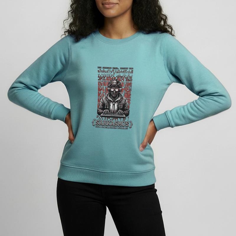 Ich spreche HTML Python und Sarkasmus Teenager Organic Sweatshirt Mini Changer von Stanley/Stella