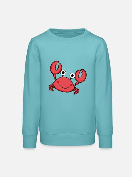 Krabbe - Teenager Organic Sweatshirt Mini Changer von Stanley/Stella - Pastelltürkis