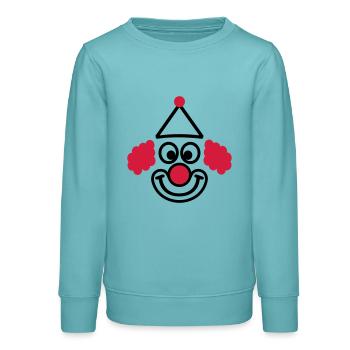 Clown - Teenager Organic Sweatshirt Mini Changer von Stanley/Stella - Pastelltürkis - Vorne - AI Model Teenager Male light (155cm)