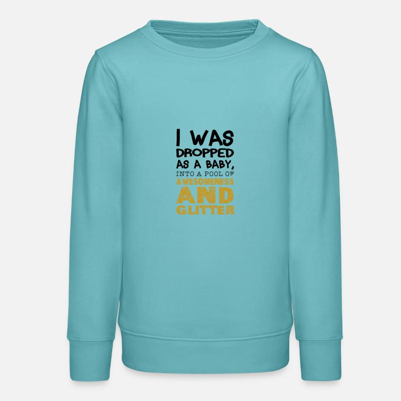 Comme un bébé abandonné - Sweat ado bio Stanley/Stella - turquoise pastel