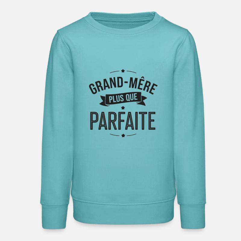 PERFEKTE GROSSMUTTER - Teenager Organic Sweatshirt Mini Changer von Stanley/Stella - Pastelltürkis
