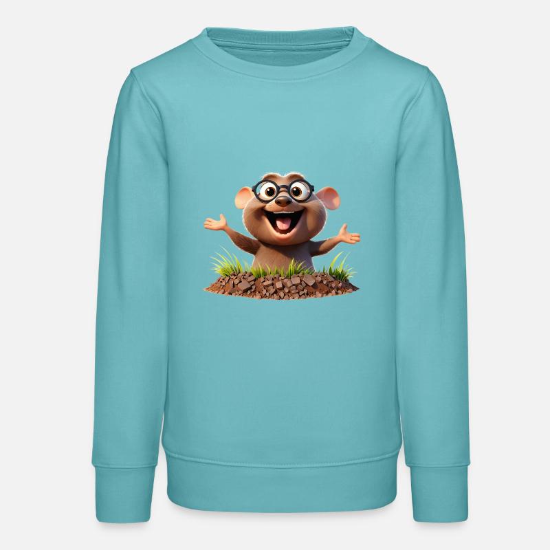 Explorateur souterrain - Sweat ado bio Stanley/Stella - turquoise pastel