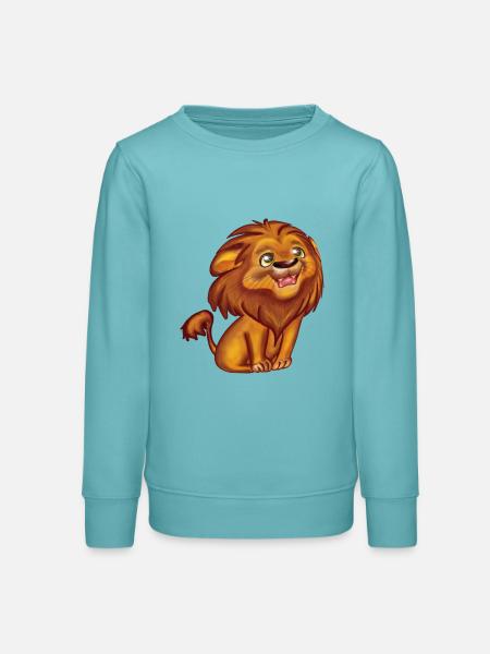 Löwenkind - Teenager Organic Sweatshirt Mini Changer von Stanley/Stella - Pastelltürkis