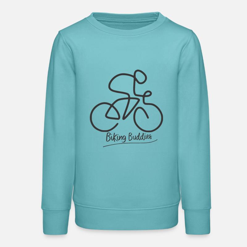 Copains de vélo - Sweat ado bio Stanley/Stella - turquoise pastel