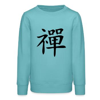 zen - Sweat ado bio Stanley/Stella - turquoise pastel - Devant - AI Model Teenager Male light (155cm)