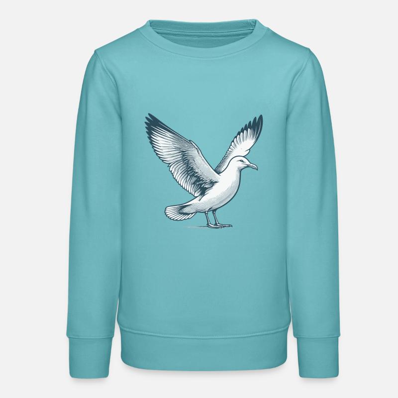 Mouette - Sweat ado bio Stanley/Stella - turquoise pastel