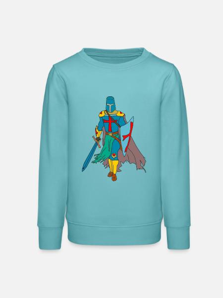 Ritter - Teenager Organic Sweatshirt Mini Changer von Stanley/Stella - Pastelltürkis