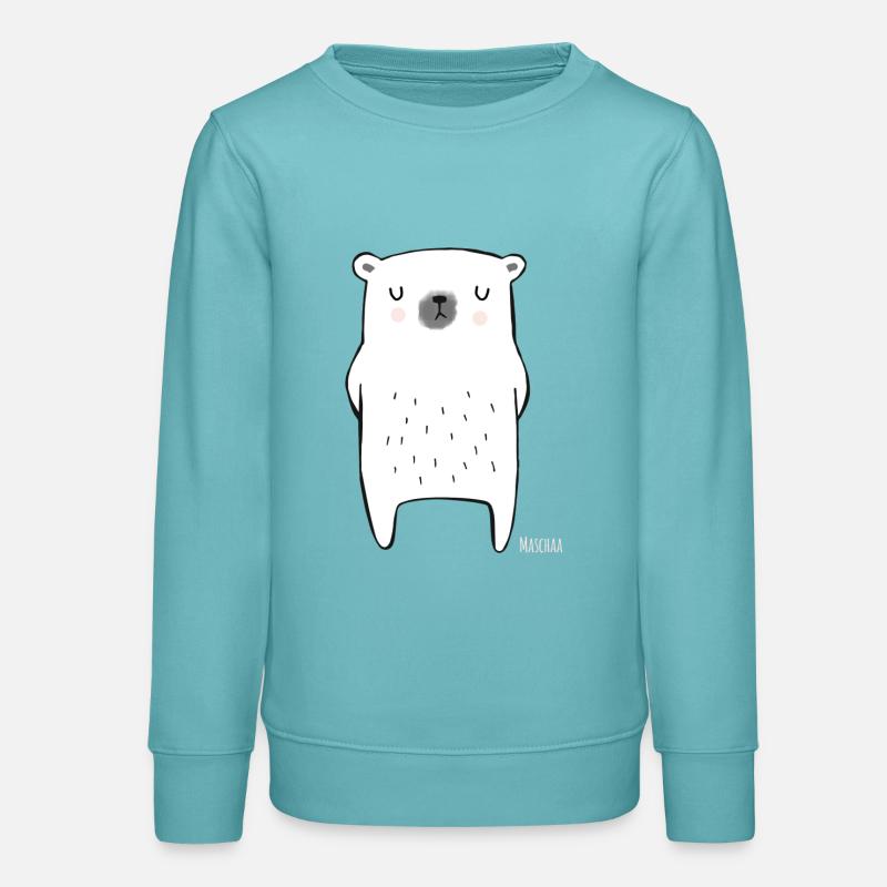 polarbear - Sweat ado bio Stanley/Stella - turquoise pastel