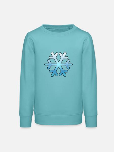 Schneeflocke - Teenager Organic Sweatshirt Mini Changer von Stanley/Stella - Pastelltürkis