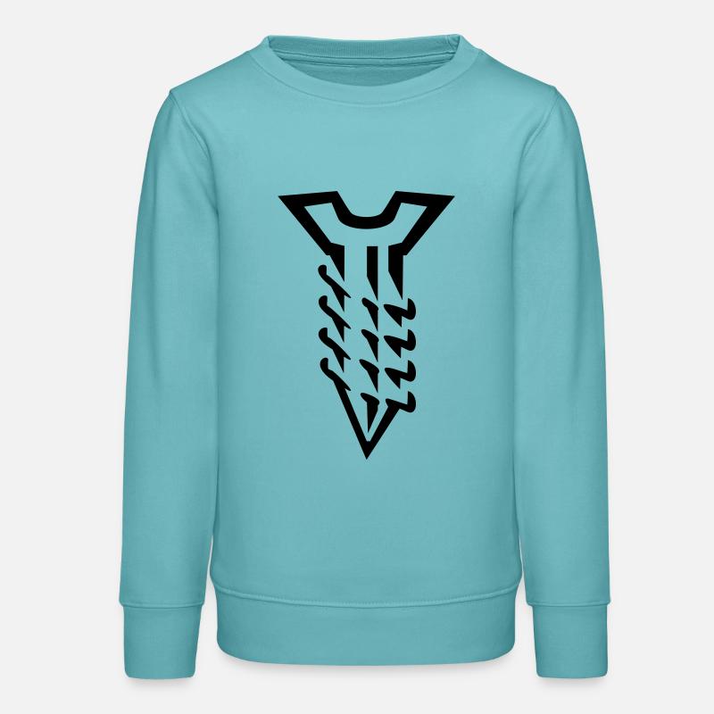 Boulon / vis (b, 1c) - Sweat ado bio Stanley/Stella - turquoise pastel