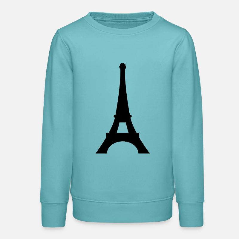 Paris Eiffelturm - Teenager Organic Sweatshirt Mini Changer von Stanley/Stella - Pastelltürkis