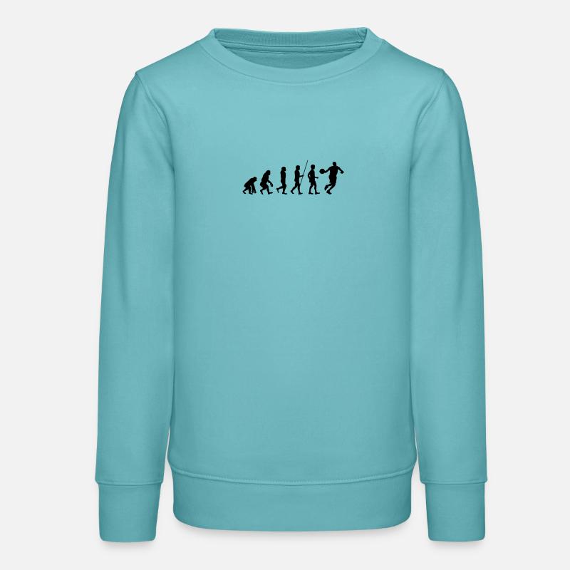 Basketball Evolution - Sweat ado bio Stanley/Stella - turquoise pastel