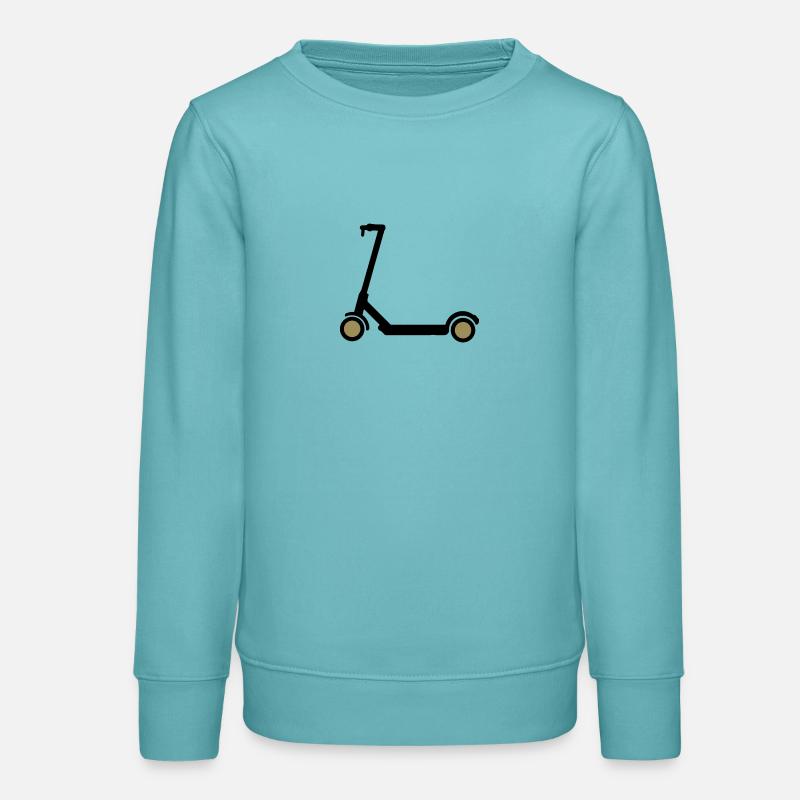 E-Scooter Eroller Idée Cadeau BD Design - Sweat ado bio Stanley/Stella - turquoise pastel