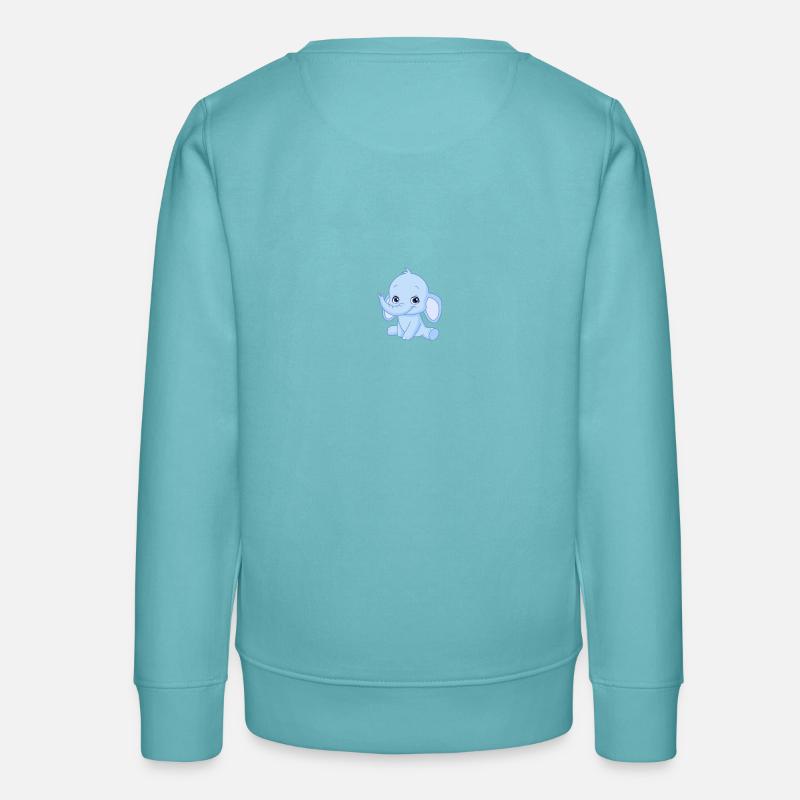 Elephants - Sweat ado bio Stanley/Stella - turquoise pastel