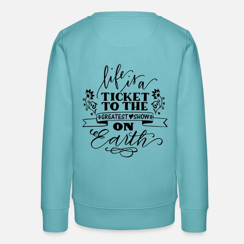 Life - Teens Organic Sweatshirt by Stanley/Stella - pastel turquoise
